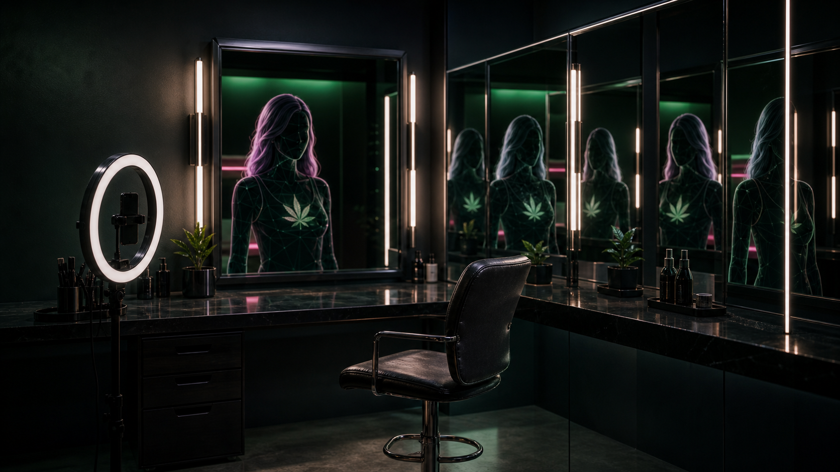 AI-Generated Influencers Are Breaking Cannabis Trust operating visual