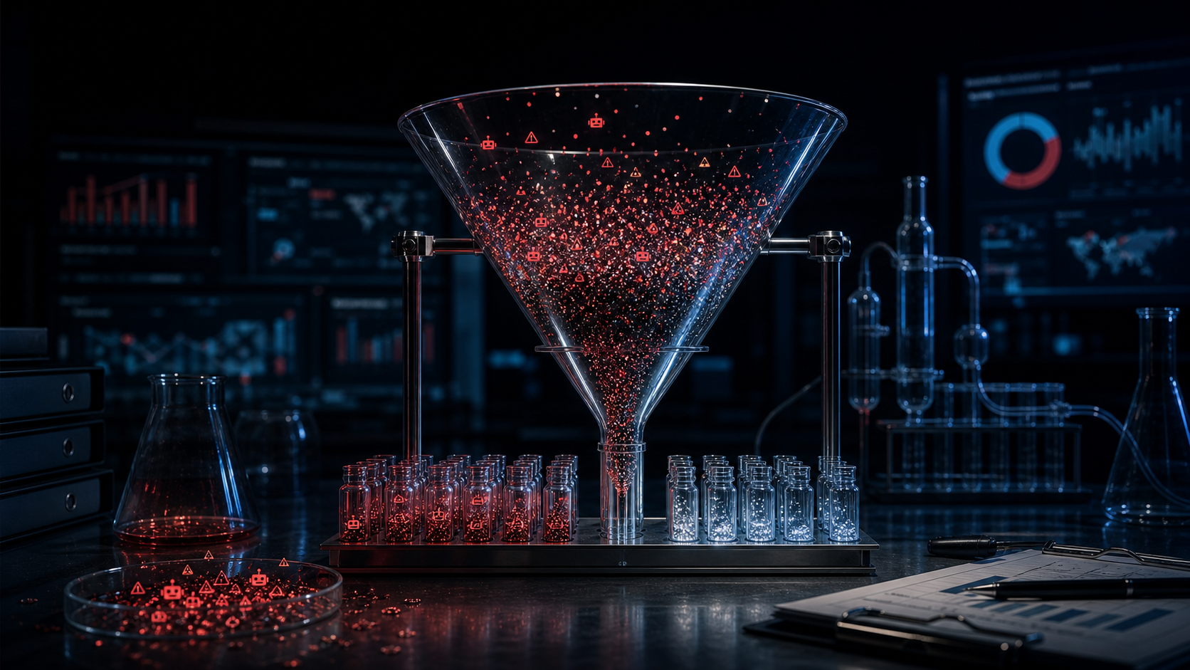 AI Marketing Analytics Poisoning: Bot Traffic Breaking ROI operating visual