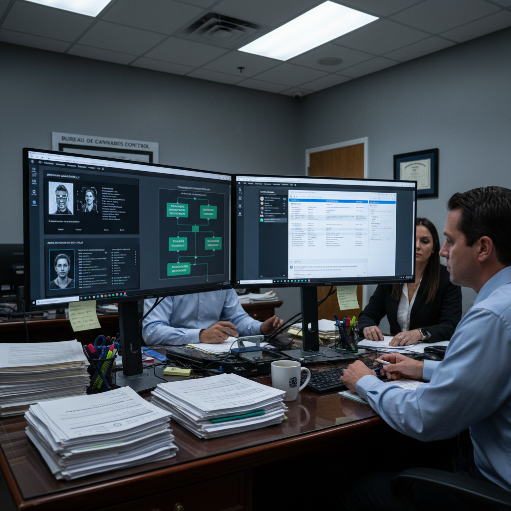 AI recruiting workflow under cannabis compliance review