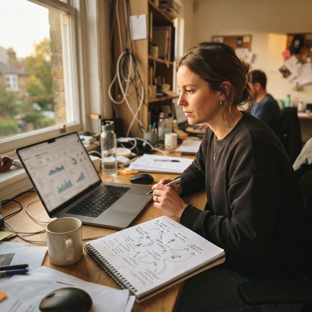 An analyst connects AI search visibility to qualified leads